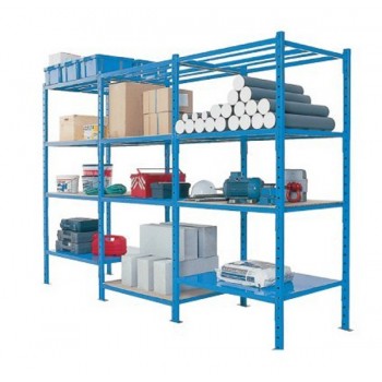 Rayonnage Mi Lourd Peint - Elément Départ 4 niveaux