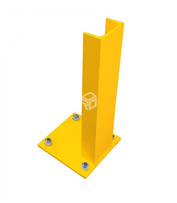 Potelet de Protection Simple en U H. 225 mm - Barrière de Sécurité pour Rayonnage et Zones Industrielles