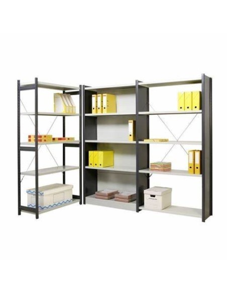 Rayonnage avec Tablettes Tôlées à Composer - Rack Neuf pour Charges Légères - Solution de Stockage Modulable