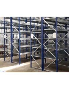 Rack occasion de stockage 3000 mm - 5 Échelles pour Rayonnage de Palettes et Produits Lourds